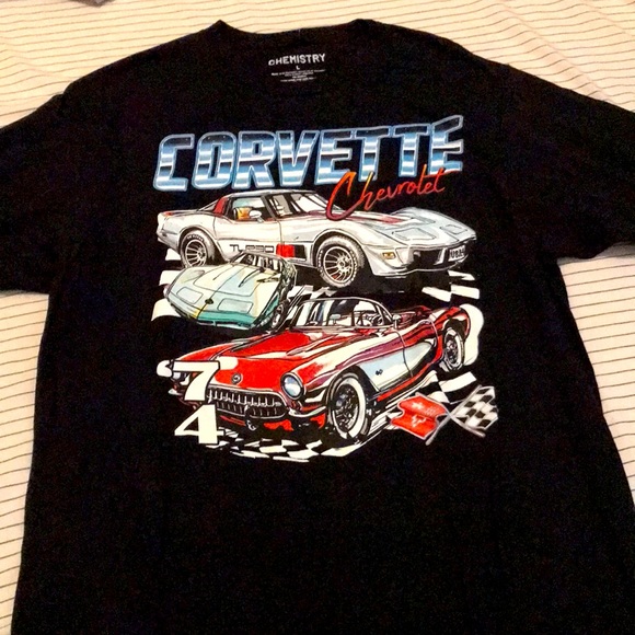 Corvette vintage Black T-shirt - Picture 1 of 2